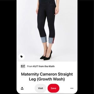 KFTK size 12 maternity crop jeans
